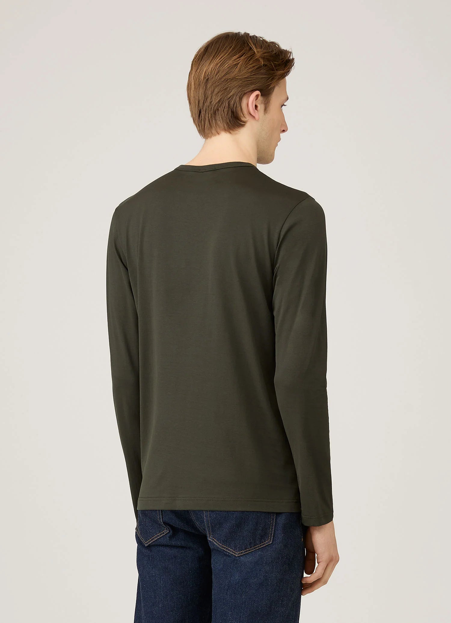 Long Sleeve Classic Dark Green T‑shirt