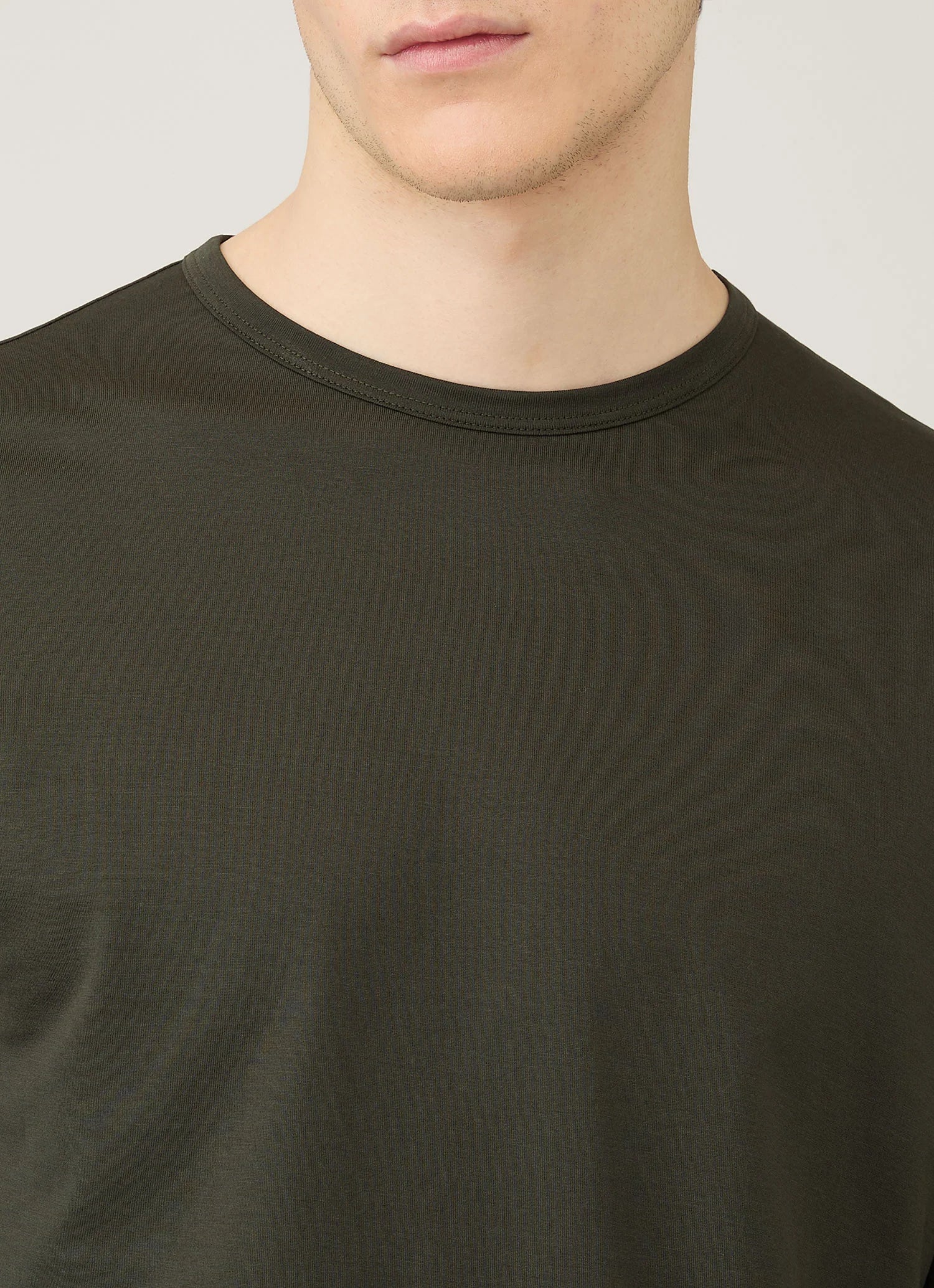 Long Sleeve Classic Dark Green T‑shirt