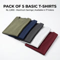 Pack of 5 Basic T-Shirts