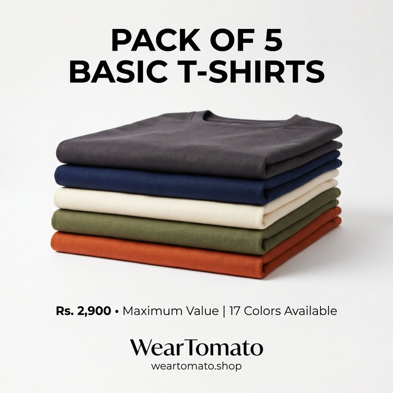 Pack of 5 Basic T-Shirts