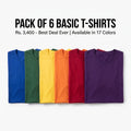 Pack of 6 Basic T-Shirts