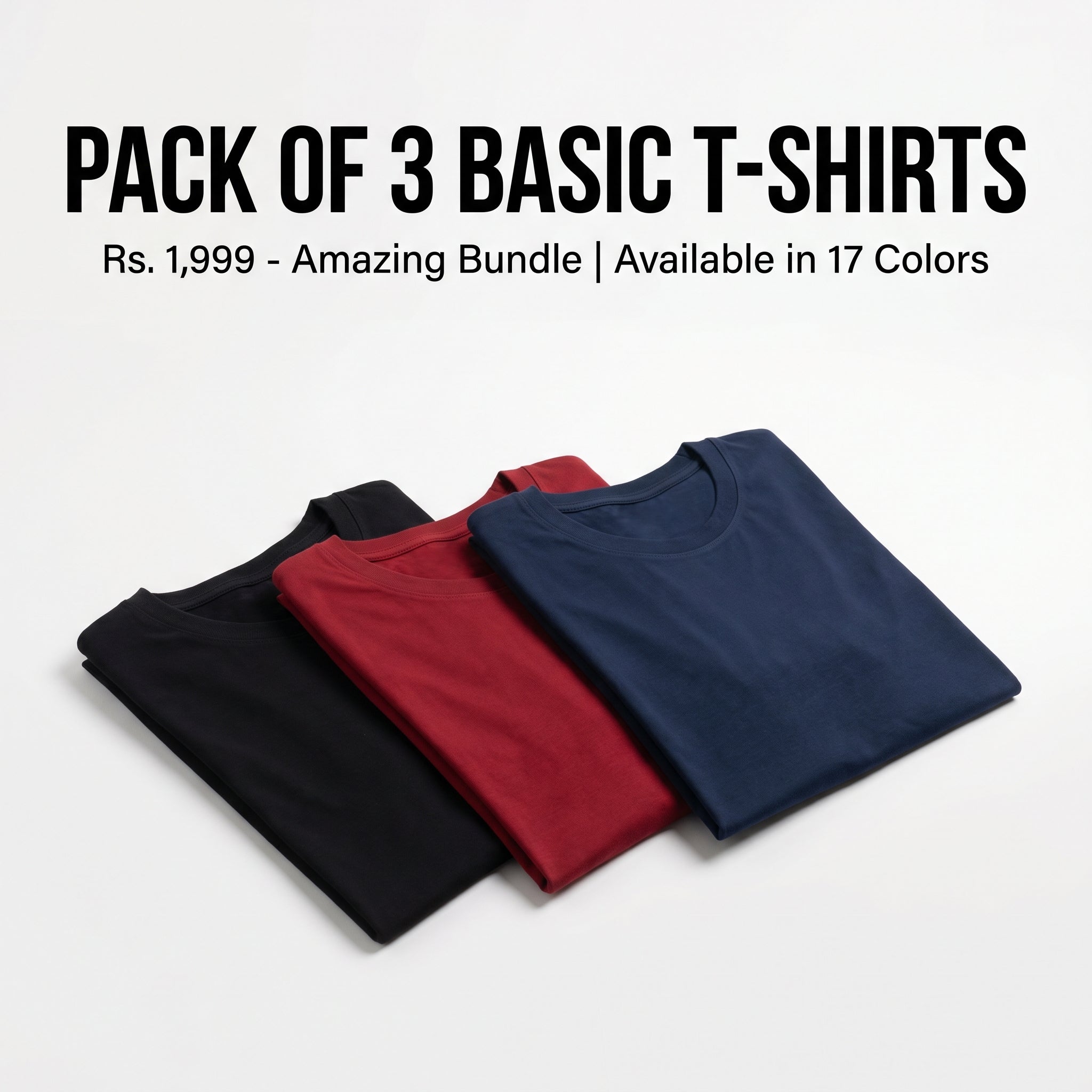 Pack of 3 Basic T-Shirts