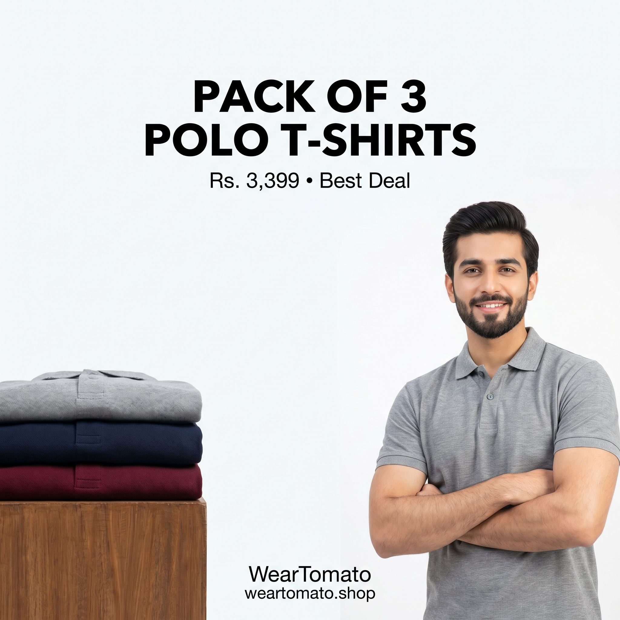Pack of 3 Polo T-Shirts