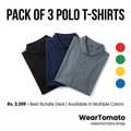 Pack of 3 Polo T-Shirts