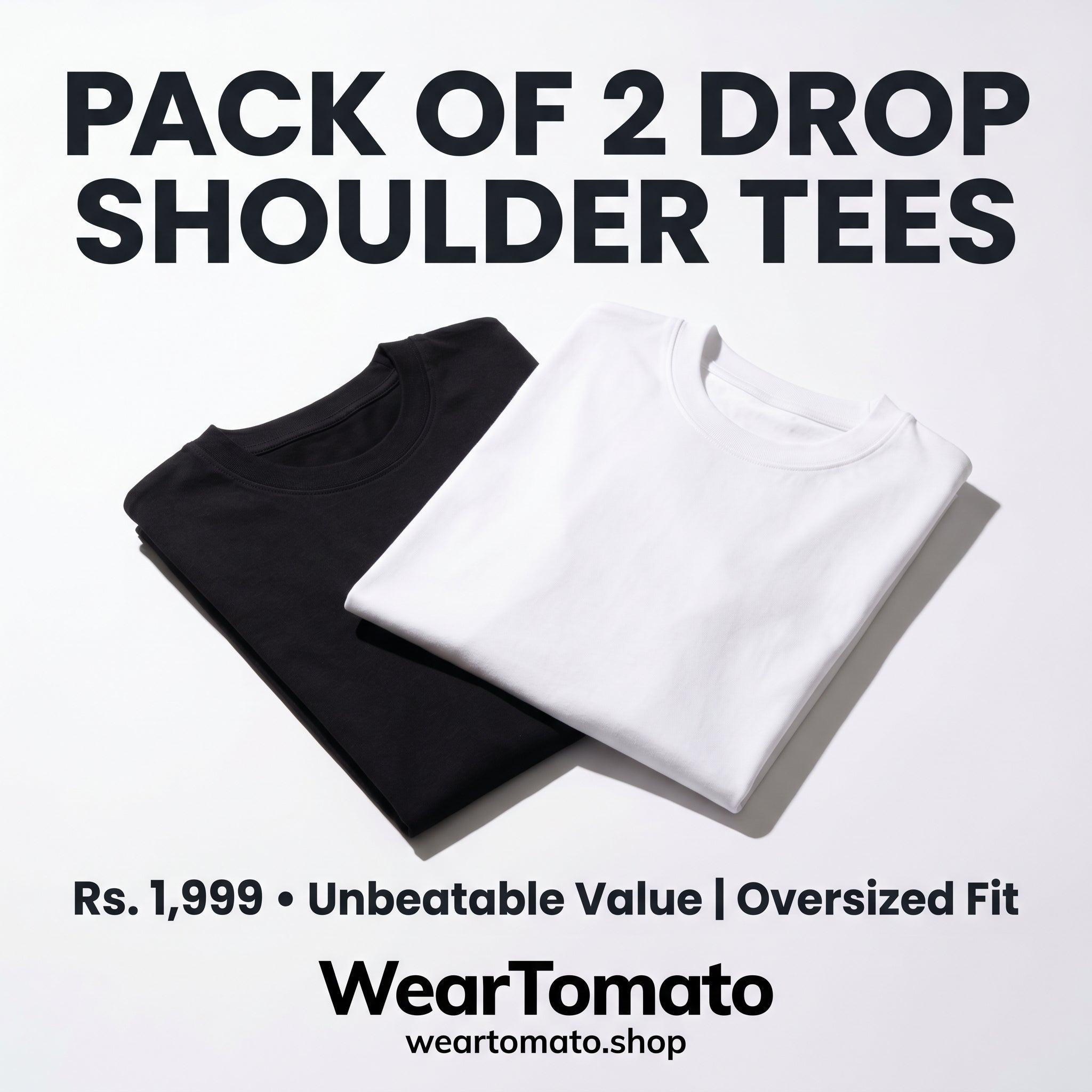 Pack of 2 Drop Shoulder Tees
