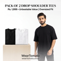 Pack of 2 Drop Shoulder Tees