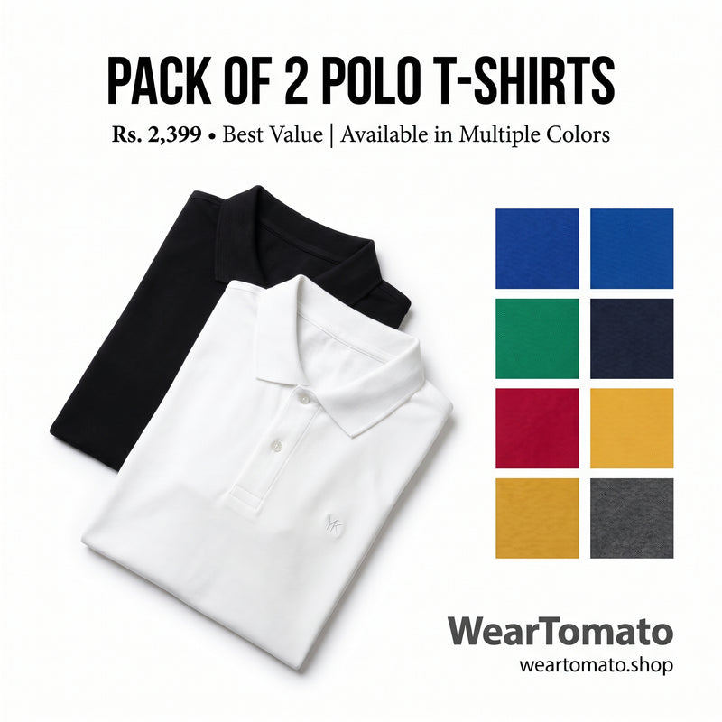 Pack of 2 Polo T-Shirt