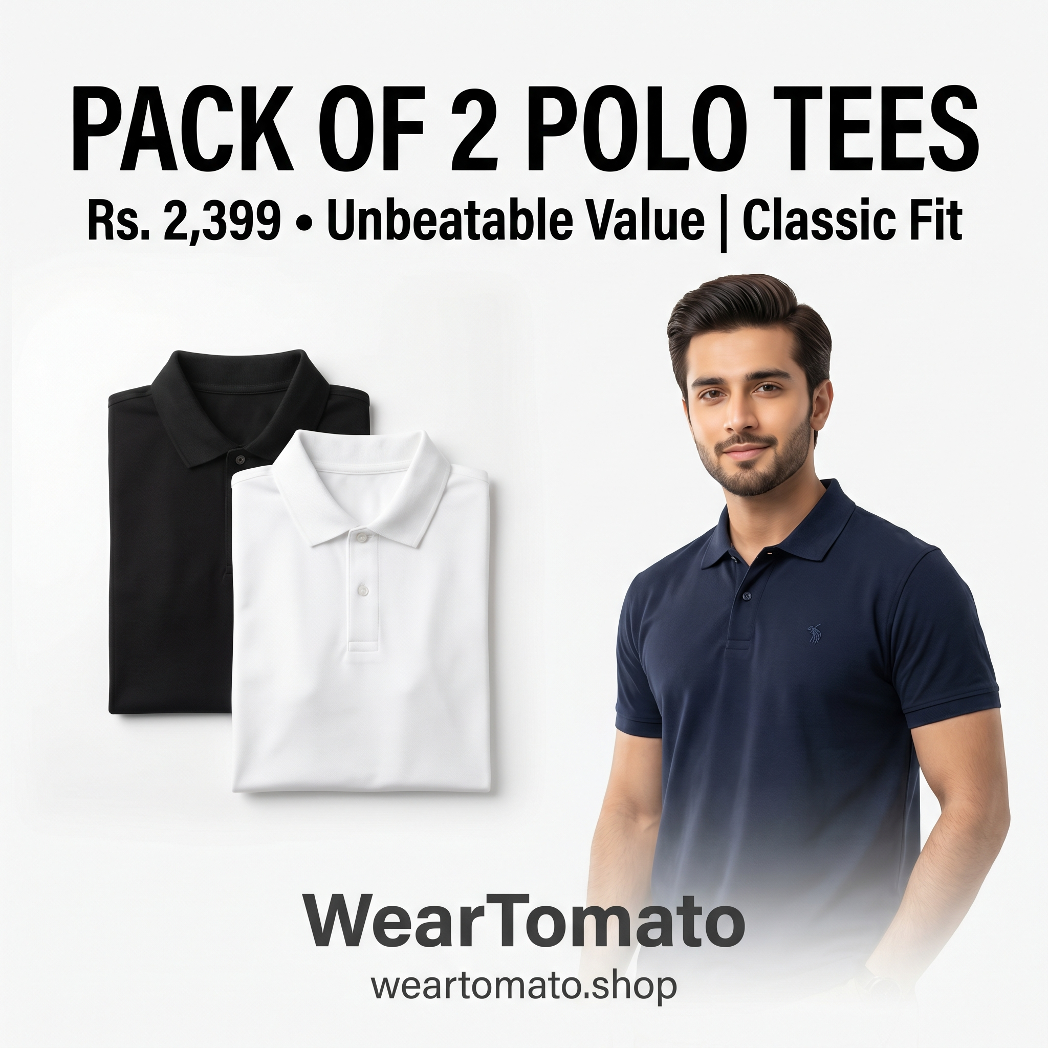 Pack of 2 Polo T-Shirts