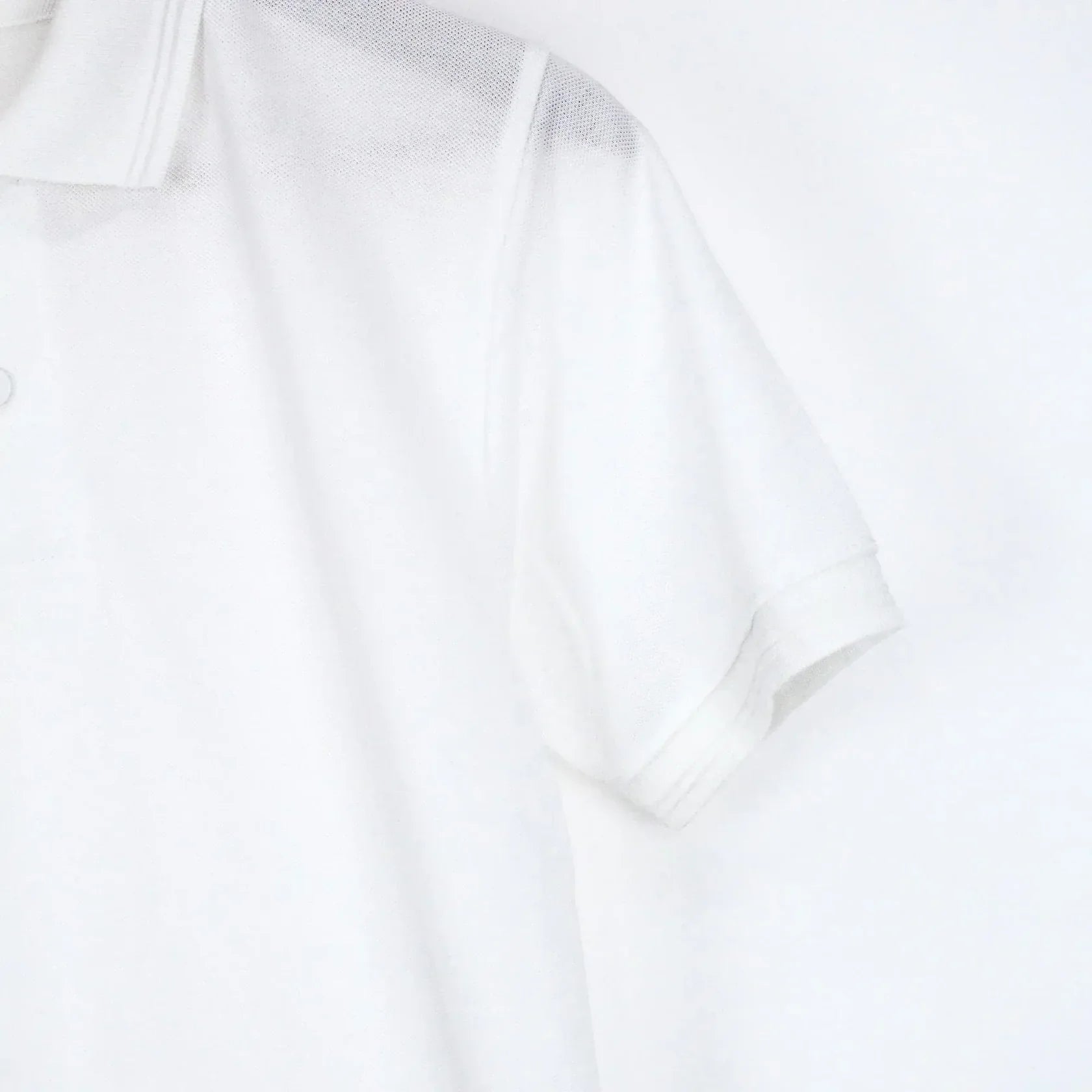 White polo shirt  with premium cotton fabric